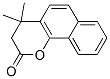 3,4-dihydro-4,4-dimethyl-7,8-benzocoumarin 结构式