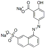 5-[(7-sulpho-1-naphthyl)azo]salicylic acid, sodium salt,94109-82-7,结构式