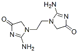 1,1'-(ethane-1,2-diyl)bis[2-amino-1,5-dihydro-4H-imidazol-4-one] 结构式