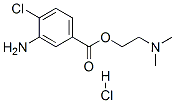 (2-dimethylamino)ethyl 3-amino-4-chlorobenzoate monohydrochloride 结构式