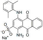 sodium 1-amino-4-(2,6-dimethylanilino)-9,10-dihydro-9,10-dioxoanthracene-2-sulphonate 结构式