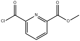 2-Pyridinecarboxylic acid, 6-(chlorocarbonyl)-, methyl ester (9CI) 结构式
