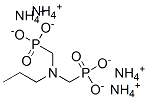 [(propylimino)bis(methylene)]bisphosphonic acid, ammonium salt Structure