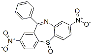 2,8-dinitro-11-phenyldibenzo[b,f][1,4]thiazepine 5-oxide 结构式