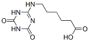 6-[(1,4,5,6-tetrahydro-4,6-dioxo-1,3,5-triazin-2-yl)amino]hexanoic acid 结构式