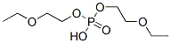 りん酸水素ビス(2-エトキシエチル) 化学構造式
