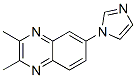 Quinoxaline,  6-(1H-imidazol-1-yl)-2,3-dimethyl- Structure
