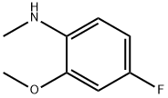 N-Methyl 4-fluoro-2-methoxyaniline Struktur