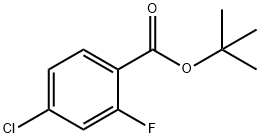 4-クロロ-2-フルオロ安息香酸TERT-ブチル 化学構造式