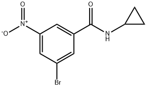 N-环丙基-3-溴-5-硝基苯甲酰胺,941294-17-3,结构式