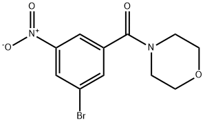 N-(3-溴-5-硝基苯甲酰)吗啉,941294-19-5,结构式