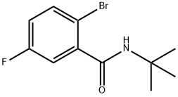 2-Bromo-N-tert-butyl-5-fluorobenzamide Structure
