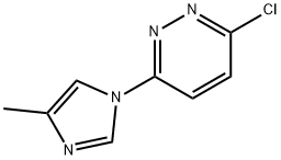 3-クロロ-6-(4-メチル-1H-イミダゾール-1-イル)ピリダジン 化学構造式