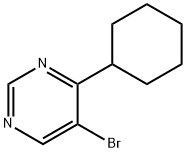 5-溴-4-环己基嘧啶, 941294-28-6, 结构式