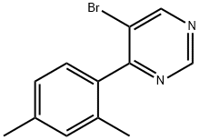 5-溴-4-(2,4-二甲基苯基)嘧啶, 941294-39-9, 结构式