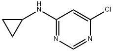 4-Chloro-6-(cyclopropylamino)pyrimidine 化学構造式