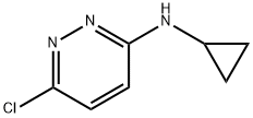 6-クロロ-N-シクロプロピルピリダジン-3-アミン 化学構造式