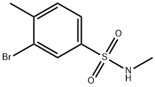 3-溴-N,4-二甲基苯磺酰胺 结构式