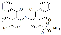1-amino-4-((4-amino-9,10-dihydro-9,10-dioxo-1-anthryl)amino)-9,10-dihydro-9,10-dioxoanthracenesulphonic acid 结构式
