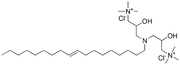 双[羟丙基三甲基氯化铵]基油胺 结构式