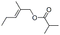 2-methylpent-2-enyl isobutyrate Structure