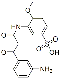 3-[[3-(3-aminophenyl)-1,3-dioxopropyl]amino]-4-methoxybenzenesulphonic acid Structure