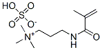 trimethyl[3-[(2-methyl-1-oxoallyl)amino]propyl]ammonium hydrogen sulphate 结构式