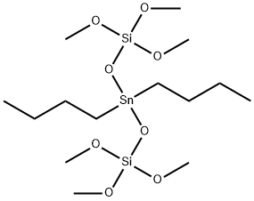 5,5-ジブチル-3,3,7,7-テトラメトキシ-2,4,6,8-テトラオキサ-3,7-ジシラ-5-スタンナノナン 化学構造式
