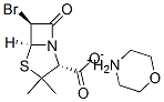 morpholinium [2S-(2alpha,5alpha,6beta)]-6-bromo-3,3-dimethyl-7-oxo-4-thia-1-azabicyclo[3.2.0]heptane-2-carboxylate Structure