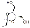 (4S-trans)-2-ethyl-2-methyl-1,3-dioxolane-4,5-dimethanol Struktur