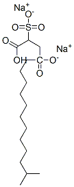 disodium 4-(11-methyldodecyl) 2-sulphonatosuccinate 结构式