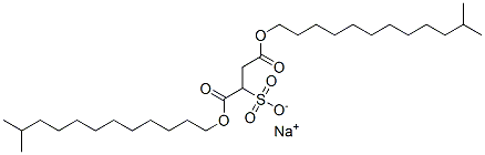 sodium 1,4-bis(11-methyldodecyl) sulphonatosuccinate 结构式