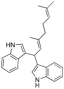 3,3'-(3,7-dimethylocta-2,6-dienylidene)bis(1H-indole) 结构式