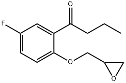1-[5-氟-2-(环氧乙烷基甲氧基)苯基]丁烷-1-酮 结构式