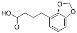 1,3-ベンゾジオキソール-4-酪酸 化学構造式