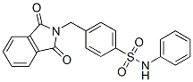 4-[[(1,3-ジヒドロ-1,3-ジオキソ-2H-イソインドール)-2-イル]メチル]-N-フェニルベンゼンスルホンアミド 化学構造式