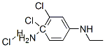 4,5-dichloro-N-ethylbenzene-1,4-diamine hydrochloride 结构式