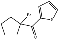(1-bromocyclopentyl)-2-thienyl ketone Structure