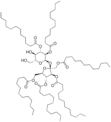 sucrose hexalaurate Structure