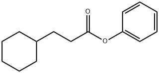 シクロヘキサンプロピオン酸フェニル 化学構造式