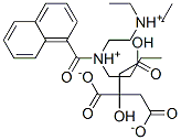 (butyl)[2-(diethylammonio)ethyl](1-naphthoyl)ammonium hydrogen citrate 结构式