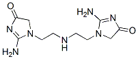 1,1'-(イミノジ-2,1-エタンジイル)ビス(2-アミノ-1,5-ジヒドロ-4H-イミダゾール-4-オン) 化学構造式