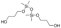 3,3'-[(1,1,3,3-テトラメチルプロパンジシロキサン-1,3-ジイル)ビスオキシ]ビス(1-プロパノール) 化学構造式