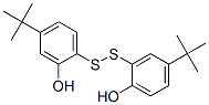4-tert-ブチル-2-[(4-tert-ブチル-2-ヒドロキシフェニル)ジチオ]フェノール 化学構造式