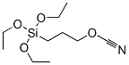 3-(triethoxysilyl)propyl cyanate Struktur
