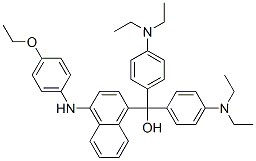 α,α-ビス(4-ジエチルアミノフェニル)-4-(4-エトキシフェニルアミノ)-1-ナフタレンメタノール 化学構造式