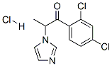 1-(2,4-ジクロロフェニル)-2-(1H-イミダゾール-1-イル)-1-プロパノン・塩酸塩 化学構造式