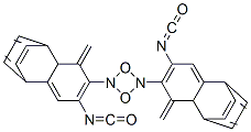 1,3-ビス[4-(2-イソシアナトフェニルメチル)フェニル]-1,3-ジアゼチジン-2,4-ジオン 化学構造式