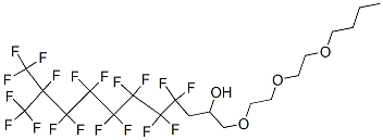 1-[2-(2-butoxyethoxy)ethoxy]-4,4,5,5,6,6,7,7,8,8,9,9,10,11,11,11-hexadecafluoro-10-(trifluoromethyl)undecan-2-ol 结构式