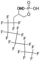 4,4,5,5,6,6,7,7,8,8,9,9,10,10,11,11,11-heptadecafluoro-2-hydroxyundecyl dihydrogen phosphate Struktur